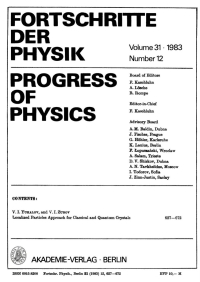 Cover image: 1983 1st edition 9783112497555