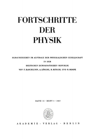 Imagen de portada: 1967 1st edition 9783112498033