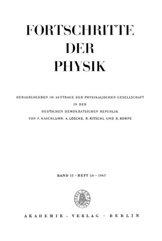 Imagen de portada: 1967 1st edition 9783112498057