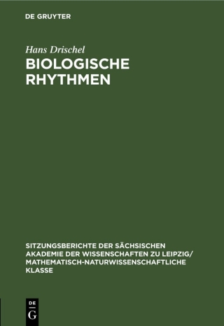 Cover image: Biologische Rhythmen 1st edition 9783112499733
