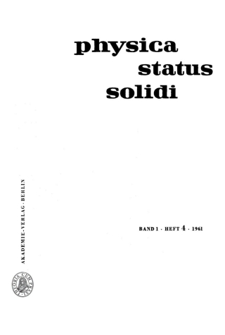 Imagen de portada: 1961 1st edition 9783112500132