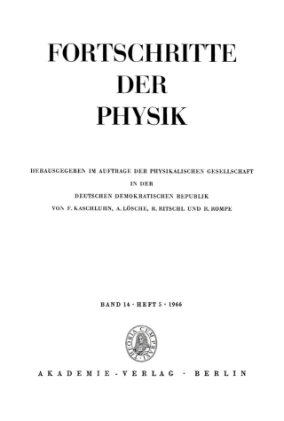 Imagen de portada: 1966 1st edition 9783112500293
