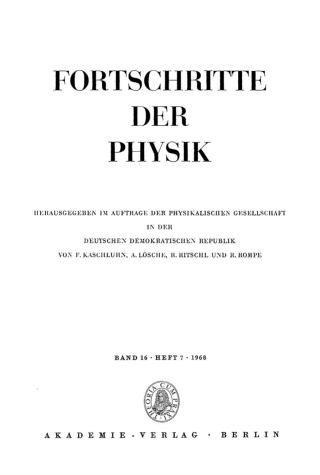 Imagen de portada: 1968 1st edition 9783112500514