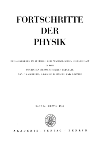 Immagine di copertina: 1968 1st edition 9783112500538