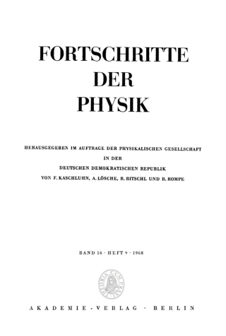 Imagen de portada: 1968 1st edition 9783112500552