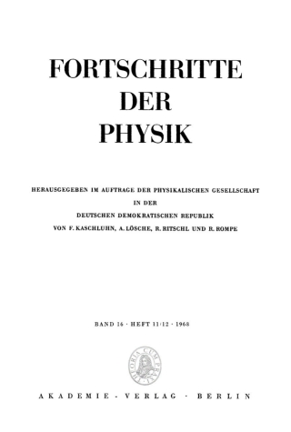Imagen de portada: 1968 1st edition 9783112500590