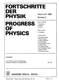 Cover image: 1985 1st edition 9783112500736