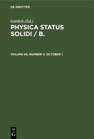 Cover image: October 1 1st edition 9783112501931
