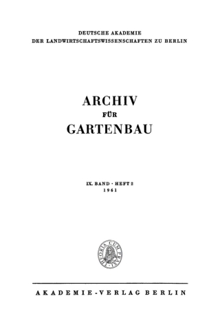 Imagen de portada: 1961 1st edition 9783112506158