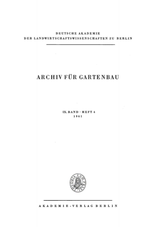 Immagine di copertina: 1961 1st edition 9783112506196