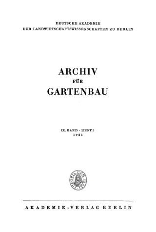 表紙画像: 1961 1st edition 9783112506219