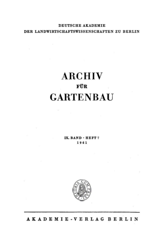 表紙画像: 1961 1st edition 9783112506257