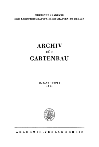 Imagen de portada: 1961 1st edition 9783112506271