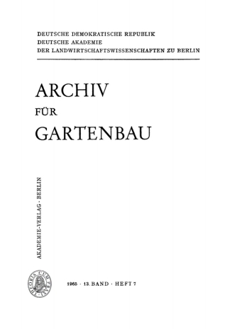 Titelbild: 1965 1st edition 9783112506394