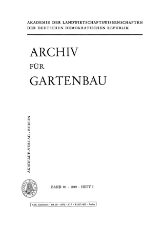 Cover image: 1972 1st edition 9783112506530