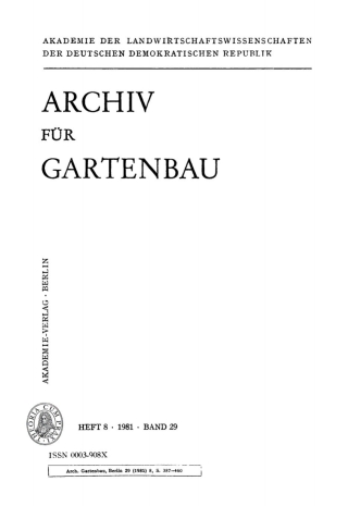 Cover image: 1981 1st edition 9783112506950