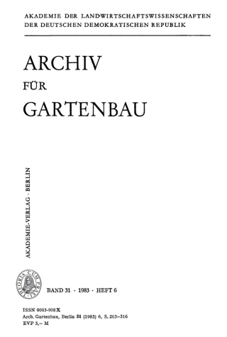 Cover image: 1983 1st edition 9783112507070