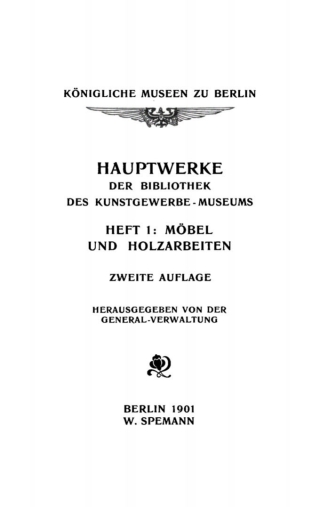 Imagen de portada: Möbel und Holzarbeiten 2nd edition 9783112510797