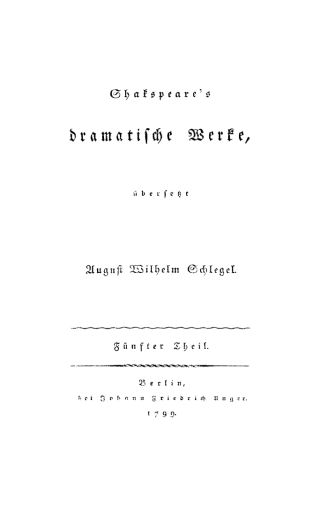 Cover image: William Shakespeare: Shakspeare’s dramatische Werke. Teil 5 1st edition 9783112511534