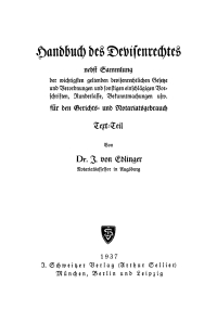 Cover image: Handbuch des Devisenrechtes 1st edition 9783112516713