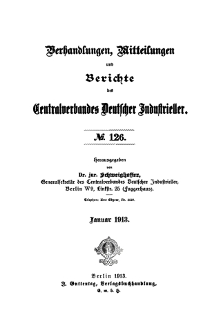 Imagen de portada: Januar 1913 1st edition 9783112517116