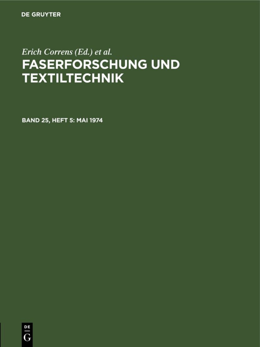 Mai 1974 1st Edition