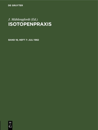 Cover image: Juli 1982 1st edition 9783112523551