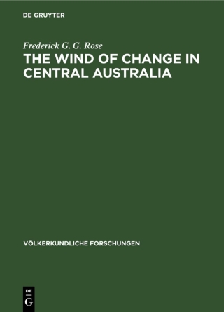 Cover image: The Wind of Change in Central Australia 1st edition 9783112524718