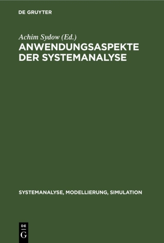 Cover image: Anwendungsaspekte der Systemanalyse 1st edition 9783112525234