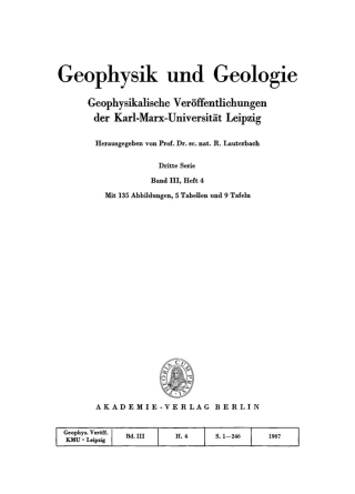 صورة الغلاف: Geophysik und Geologie. Band 3, Heft 4 1st edition 9783112525579