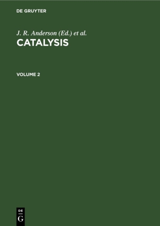 Imagen de portada: Catalysis. Volume 2 1st edition 9783112531198
