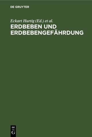 Imagen de portada: Erdbeben und Erdbebengefährdung 1st edition 9783112531259