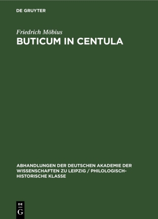 Imagen de portada: Buticum in Centula 1st edition 9783112532850