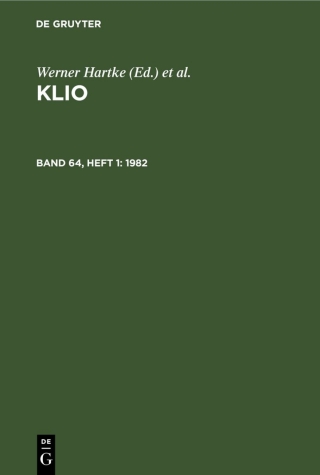 Imagen de portada: 1982 1st edition 9783112534175