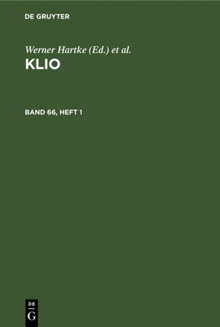 Immagine di copertina: Klio. Band 66, Heft 1 1st edition 9783112534250