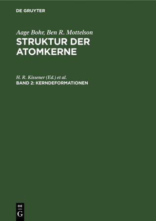 Imagen de portada: Kerndeformationen 1st edition 9783112535158