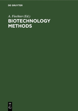 Cover image: Biotechnology Methods 1st edition 9783112536872