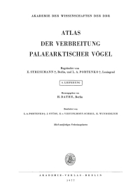 Imagen de portada: Atlas der Verbreitung palaearktischer Vögel. Lieferung 5 1st edition 9783112538272
