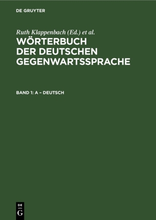 Immagine di copertina: A – deutsch 10th edition 9783112541630