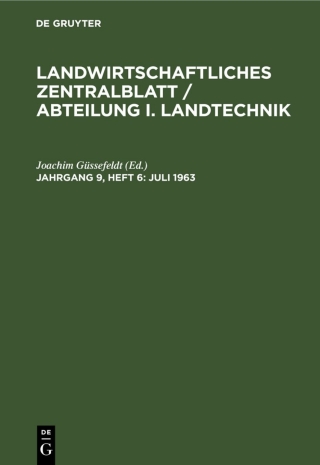 Imagen de portada: Juli 1963 1st edition 9783112542477