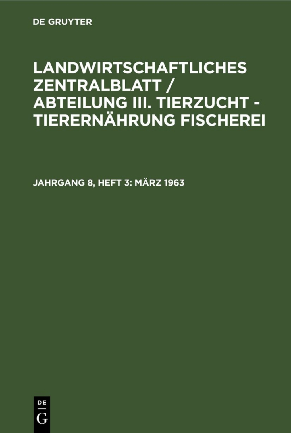 März 1963 1st Edition