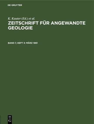 Cover image: März 1961 1st edition 9783112553077
