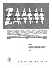Omslagafbeelding: Zeitschrift für Angewandte Mathematik und Mechanik. Band 63, Heft 5 1st edition 9783112554258