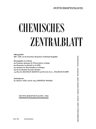 Titelbild: 1966 1st edition 9783112559055