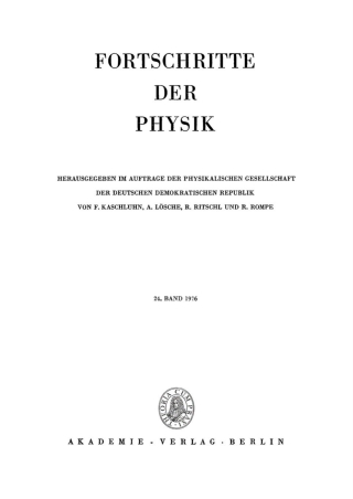 Imagen de portada: 1976 1st edition 9783112559277