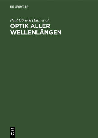 Immagine di copertina: Optik aller Wellenlängen 1st edition 9783112563496