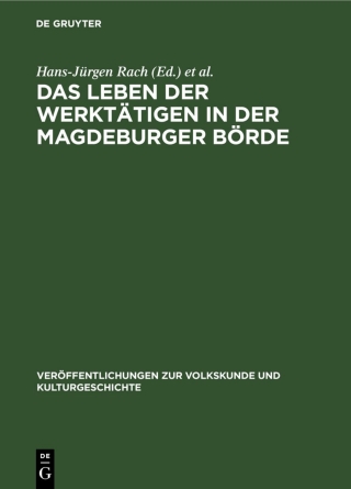 Cover image: Das Leben der Werktätigen in der Magdeburger Börde 1st edition 9783112564059