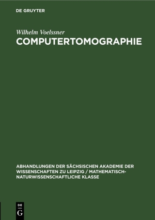 Imagen de portada: Computertomographie 1st edition 9783112565377