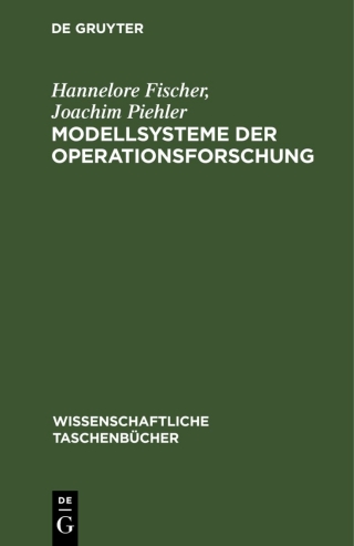 Titelbild: Modellsysteme der Operationsforschung 1st edition 9783112566718