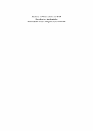 Cover image: 1979 1st edition 9783112569931